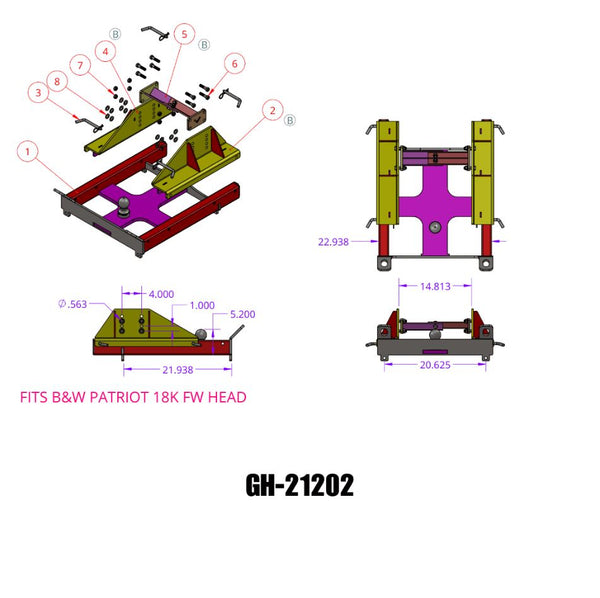 Gen-Y Hitch Fifth Wheel Trailer Hitch (MPN: GH-21202)