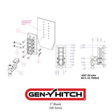 Gen-Y Mega-Duty Adjustable Bolt-On Hitch (MPN: GH-3024)