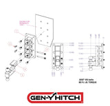 Gen-Y Mega-Duty Adjustable Bolt-On Hitch (MPN: GH-3024)