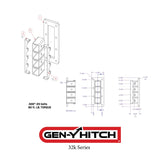 Gen-Y Mega-Duty Adjustable Bolt-On Hitch (MPN: GH-3024)