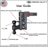 Gen-Y Mega-Duty Adjustable Trailer Hitch (MPN: GH-313)