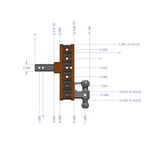 Gen Y Hitch Mega Duty Adjustable Drop Hitch (MPN: GH-524)