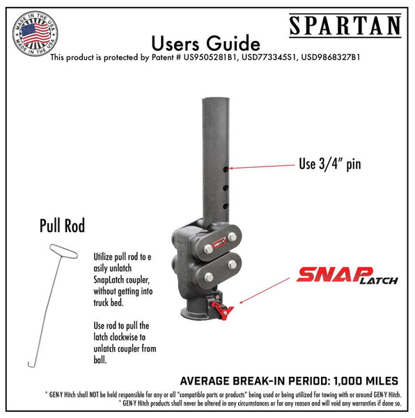 SPARTAN Gooseneck Trailer Coupler (MPN: GH-7082)