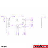 Gen-Y Fifth Wheel Trailer Hitch Hardware (MPN: GH-8000)