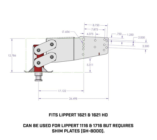 Gen-Y Hitch Fifth Wheel Trailer Hitch Pin Box (MPN: GH-8050)