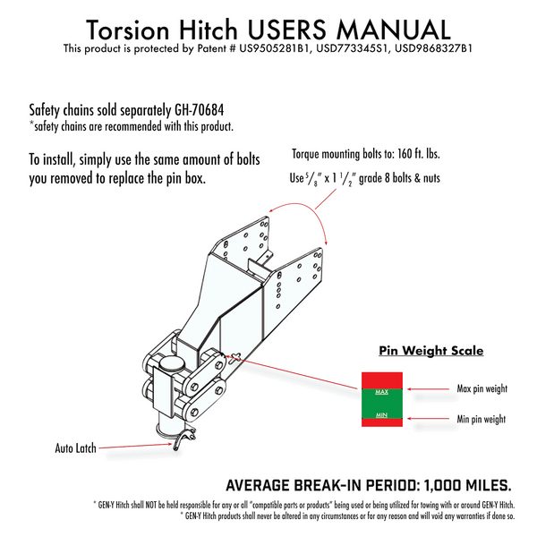 Gen-Y Hitch Gooseneck Trailer Coupler (MPN: GH-8055AL)