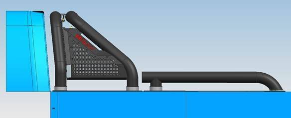 Black Horse Gladiator Truck Bed Bar (MPN: GLRB-22B)