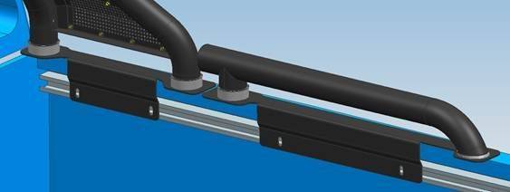 Black Horse Gladiator Truck Bed Bar (MPN: GLRB-22B)