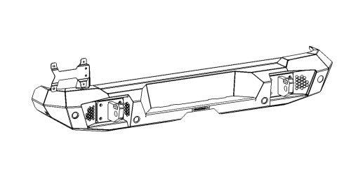 Go Rhino Trailline Full Width Bumper (MPN: 274120T)