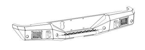 Go Rhino Rockline Full Width Rear Bumper (MPN: 373120T)