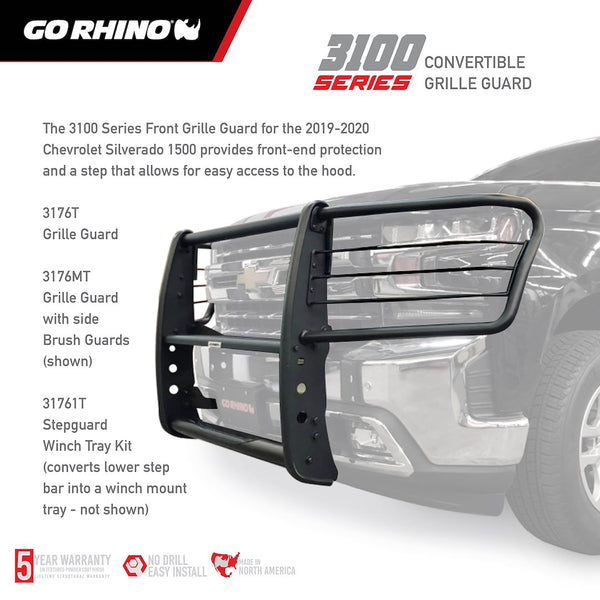 Go Rhino Grille Guard 3100 Series (MPN: 3176MT)
