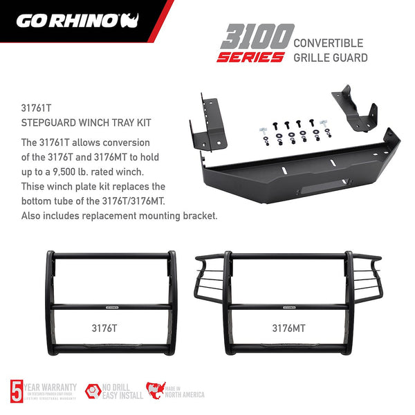 Go Rhino Grille Guard 3100 Series (MPN: 3176MT)