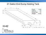 Custom Roto Molding Waste Holding Tank (MPN: H-42)