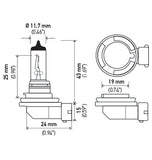 Hella Halogen Headlight Bulb (MPN: H11)