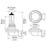 Hella Headlight Bulb (MPN: H11B)