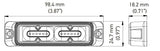 Hella MS4 Series LED Warning Light (MPN: H22899001)