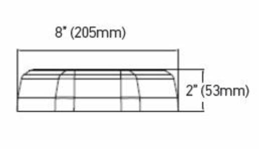 Hella MLB 50 Series LED Warning Light (MPN: H27995001)