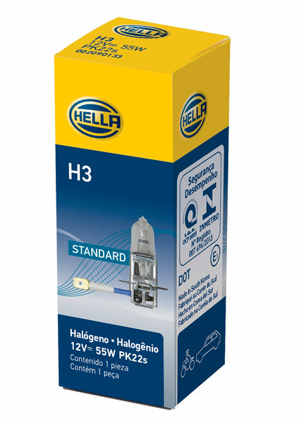 Hella H3 Halogen Driving Fog Light Bulb (MPN: H3)