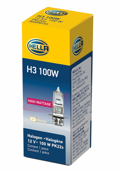 HELLA Halogen Driving Fog Light Bulb (MPN: H3 100W)