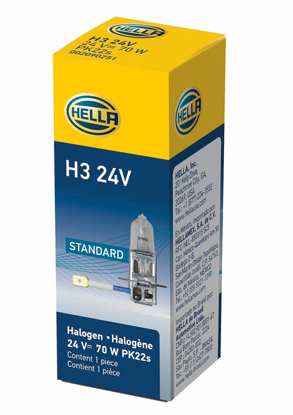 HELLA Halogen Driving Fog Light Bulb (MPN: H3 24V)