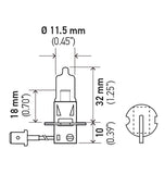 HELLA Halogen Driving Fog Light Bulb (MPN: H3 24V 100W)