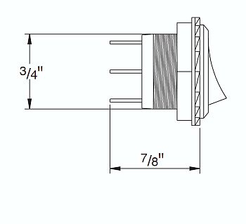 Hella Multi Purpose Rocker Switch (MPN: H61922001)