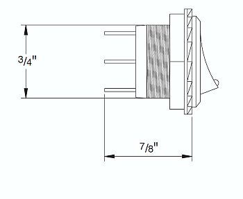Hella Multi Purpose Rocker Switch (MPN: H61924001)