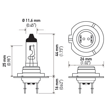 Hella Halogen Headlight Bulb (MPN: H7)