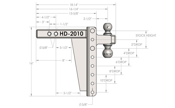 Bulletproof Hitches Heavy Duty Hitch (MPN: HD2010)