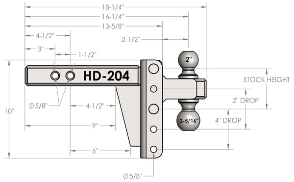 Bulletproof Hitches Heavy Duty Hitch (MPN: HD204)