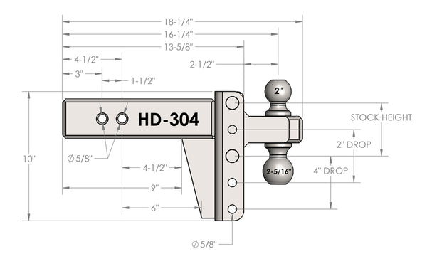 Bulletproof Hitches Heavy Duty Hitch (MPN: HD304)