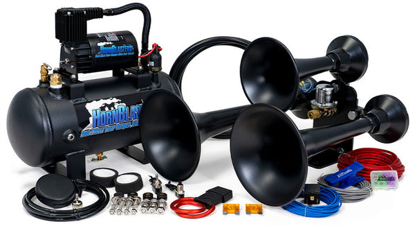 Horn Blasters Outlaw Black Train Horn Kit (MPN: HK-C3B-127H)