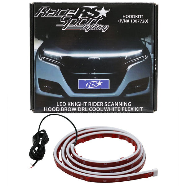 Race Sport Lighting LED Knight Rider Scanning DRL Kit (MPN: HOODKIT2)