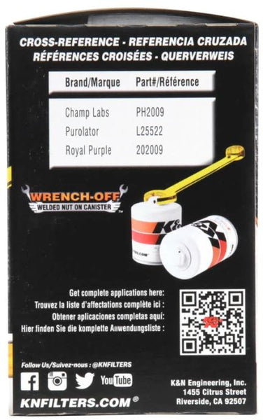 K&N Performance Gold Oil Filter (MPN: HP-1014)