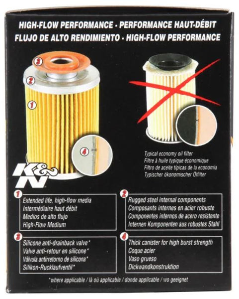 K&N Performance Gold Oil Filter (MPN: HP-1017)