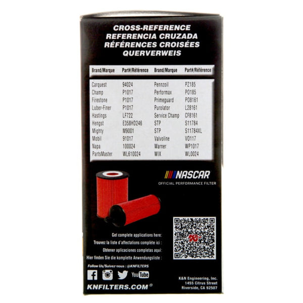 K and N Filters Oil Filter (MPN: HP-7038)