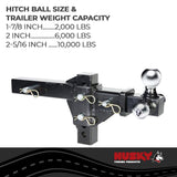 Husky Towing Adjustable Trailer Hitch Ball Mount (MPN: 30001)