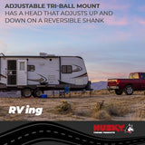 Husky Towing Adjustable Trailer Hitch Ball Mount (MPN: 30001)