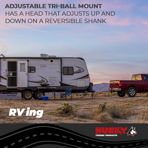 Husky Towing Adjustable Trailer Hitch Ball Mount (MPN: 30001)