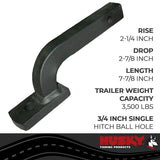 Husky Towing Trailer Hitch Ball Mount (MPN: 31342)