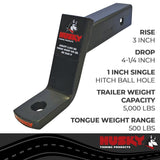 Husky Towing Trailer Hitch Ball Mount (MPN: 31358)