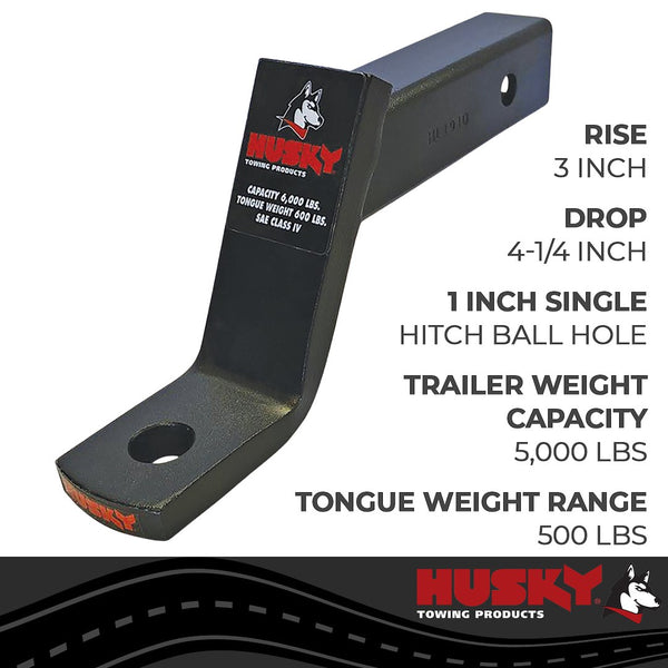 Husky Towing Trailer Hitch Ball Mount (MPN: 31358)