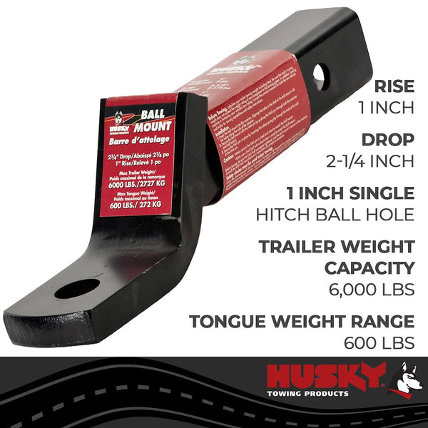 Husky Trailer Hitch Ball Mount (MPN: 31360)
