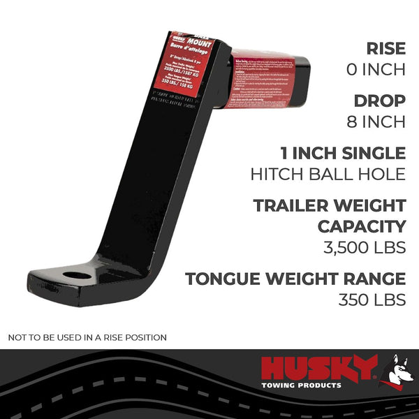 Husky Towing Trailer Hitch Ball Mount (MPN: 31361)