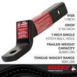 Husky Trailer Hitch Ball Mount (MPN: 31362)