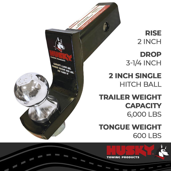 Husky Trailer Hitch Ball Mount (MPN: 31367)