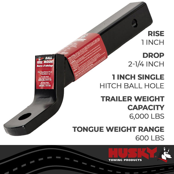 Husky Towing Trailer Hitch Ball Mount (MPN: 31369)