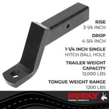 Husky Towing Trailer Hitch Ball Mount (MPN: 33005)