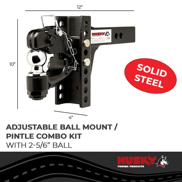 Husky Pintle Hook With 2 Inch Receiver Mount (MPN: 33110)