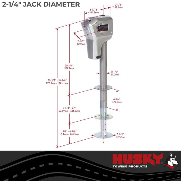 Husky Towing Electric Trailer Tongue Jack (MPN: 82022)